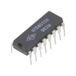Divizor și Contor Decadă CMOS THT DIP16 3-18VDC | Electronic-mag.ro | Componente Electronice