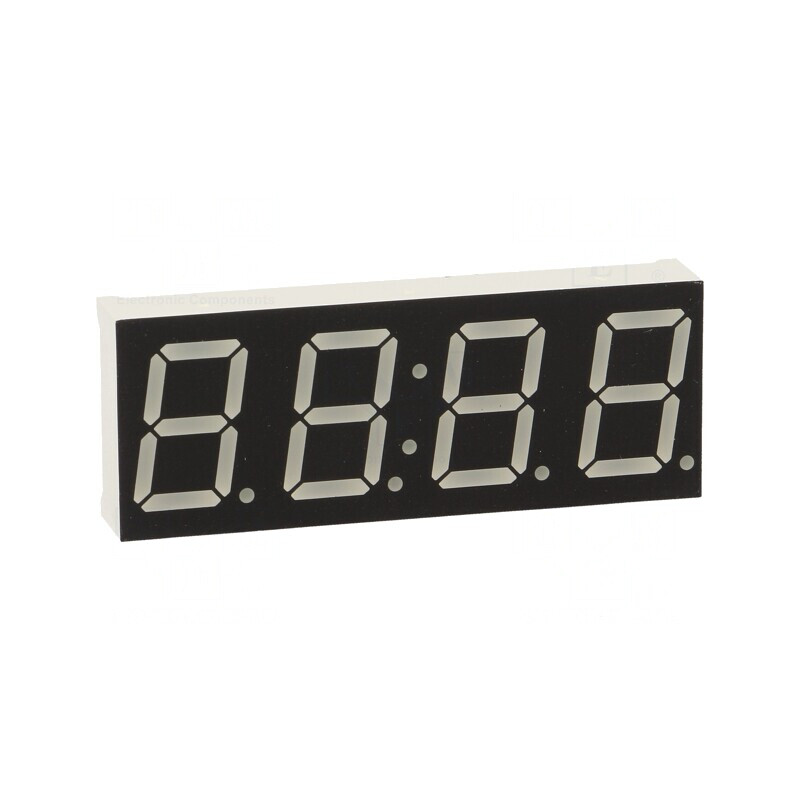 Afișaj LED 7 Segmente 0.56" Verde 4 Digiți | Electronic-mag.ro | Componente Electronice