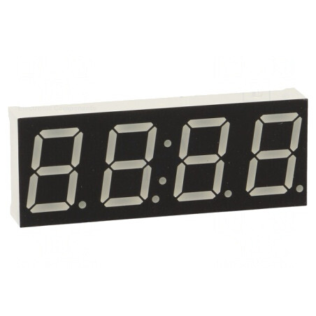 Afișaj LED 7 Segmente 0.56" Verde 4 Digiți | Electronic-mag.ro | Componente Electronice