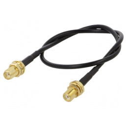 Cablu SMA 50Ω 0,3m Negru | Electronic-mag.ro | Componente Electronice