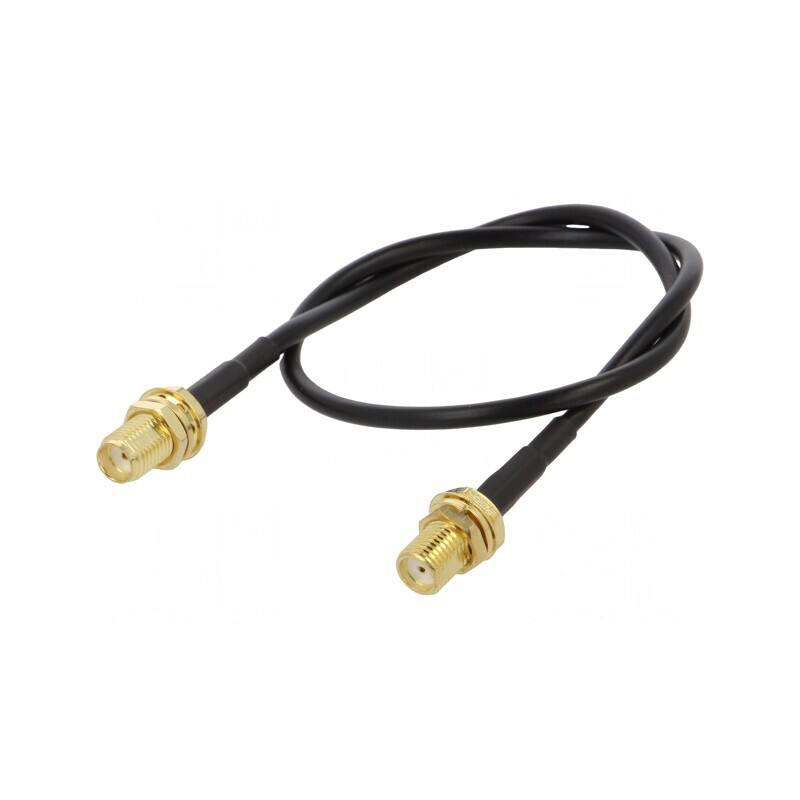 Cablu SMA 50Ω 0,3m Negru | Electronic-mag.ro | Componente Electronice