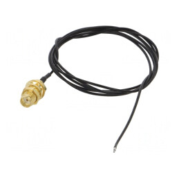Cablu Coaxial 50Ω 1m SMA Negru Drept | Electronic-mag.ro | Componente Electronice