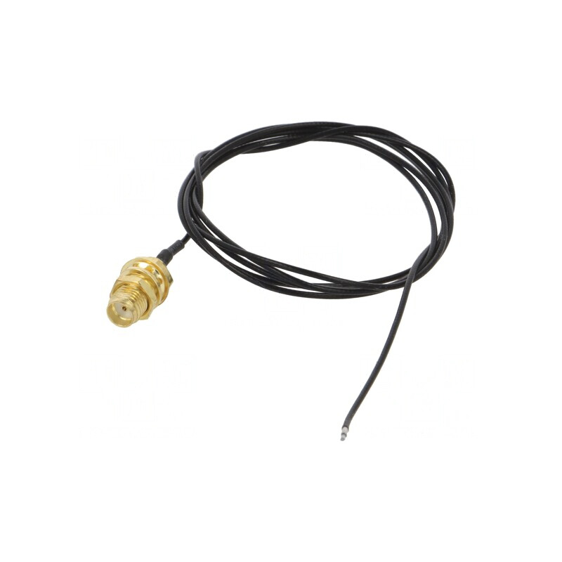 Cablu Coaxial 50Ω 1m SMA Negru Drept | Electronic-mag.ro | Componente Electronice