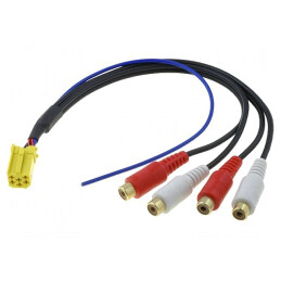 ISO Mini Mufă RCA Soclu x4 PIN 6