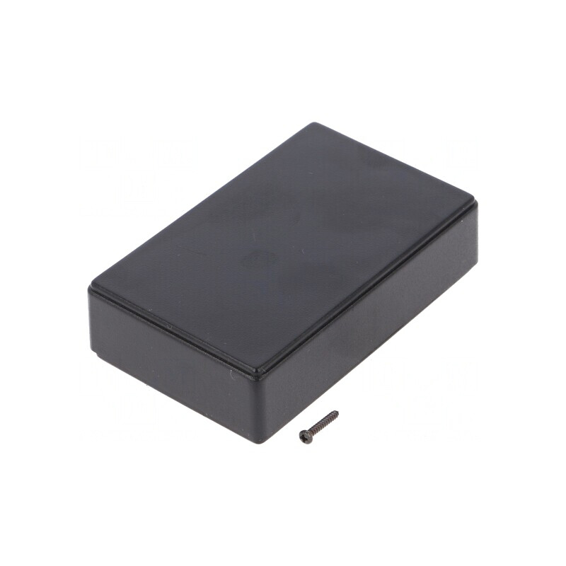 Carcasă universală ABS neagră 57x90x24mm cu șurub | Electronic-mag.ro | Componente Electronice