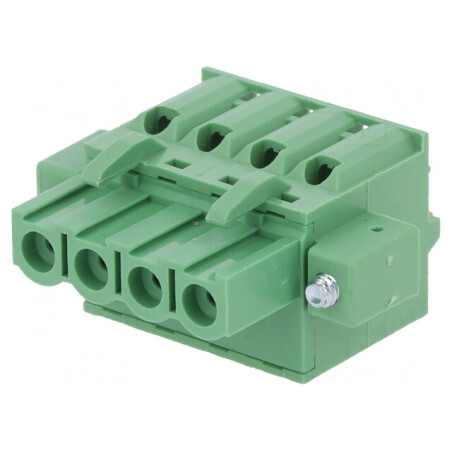 Regletă de Conexiuni 5,08mm cu 4 Piste și Mufă Dreaptă | Electronic-mag.ro | Componente Electronice