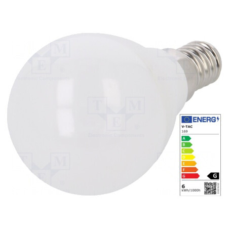 Lampă LED E14 5,5W 4000K 470lm Alb Neutru | Electronic-mag.ro | Componente Electronice
