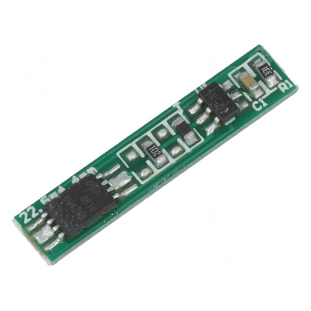 Protecție PCB Li-Ion 3,6V 2,5A 22,5x4,4x2mm | Electronic-mag.ro | Componente Electronice