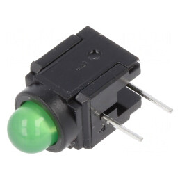 LED Verde 5mm 30mA Lentilă 60°