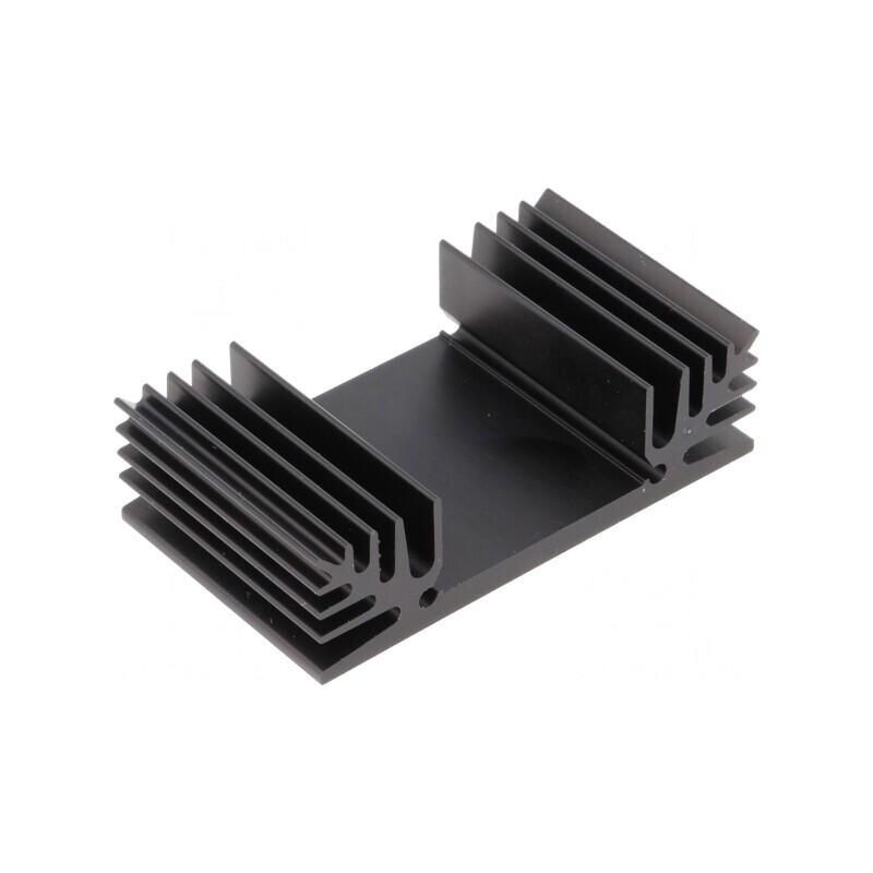 Radiator Extrudat TO3 Negru 37.5mm 65mm 18mm 6K/W | Electronic-mag.ro | Componente Electronice