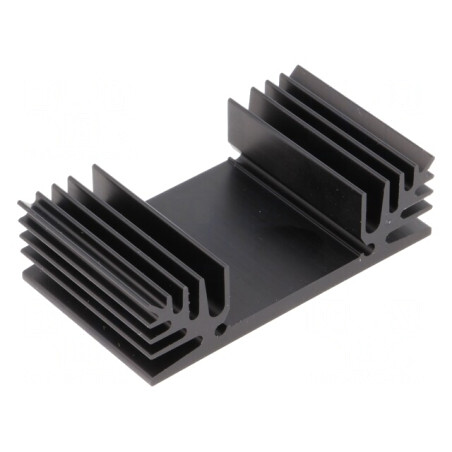 Radiator Extrudat TO3 Negru 37.5mm 65mm 18mm 6K/W | Electronic-mag.ro | Componente Electronice