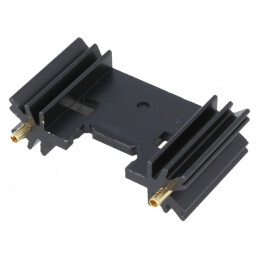 Radiator extrudat TO220 TO3P negru 25.4x45x12.7mm | Electronic-mag.ro | Componente Electronice