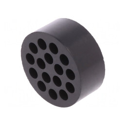 Insert pentru presetupe 6mm cauciuc NBR 16 orificii | Electronic-mag.ro | Componente Electronice