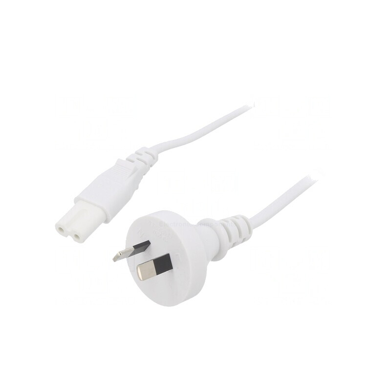 Cablu Alimentare 1m Alb 2x0,75mm2 IEC C7 | Electronic-mag.ro | Componente Electronice Cablu Alimentare 1m Alb 2x0,75mm2 IEC C7 | Electronic-mag.ro | Componente Electronice