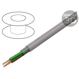 Cablu UNITRONIC® LiHCH 3x0,25mm2 Gri-Bej 60V Fără Halogen | Electronic-mag.ro | Componente Electronice