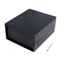 Carcasă polistiren neagră 90x109x49mm | Electronic-mag.ro | Componente Electronice