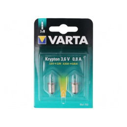 Lampă Cripton P13,5s 3,6V 750mA - Set 2 bucăți | Electronic-mag.ro | Componente Electronice