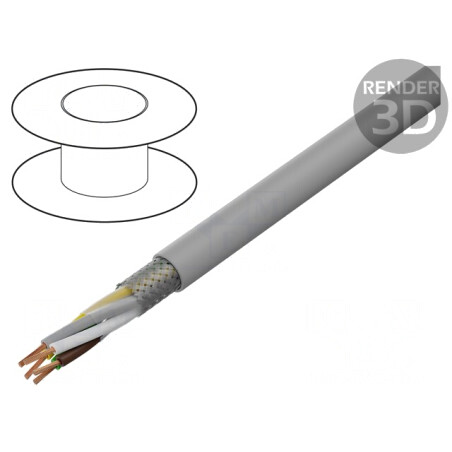 Cablu ecranat LiY-CY 5x0,5mm2 PVC | Electronic-mag.ro | Componente Electronice