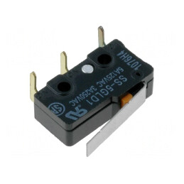 Microîntrerupător SNAP ACTION 5A 125VAC cu manetă SPDT | Electronic-mag.ro | Componente Electronice