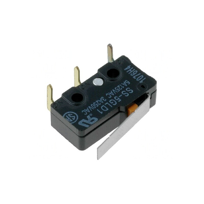 Microîntrerupător SNAP ACTION 5A 125VAC cu manetă SPDT | Electronic-mag.ro | Componente Electronice