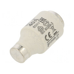 Siguranță Ceramica 40A 500V DIII | Electronic-mag.ro | Componente Electronice