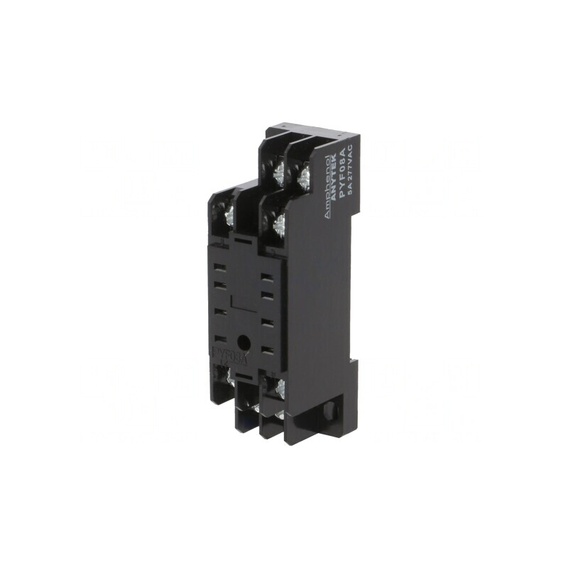 Stativ pentru şină DIN cu cleme şurub 277VAC 8 5A | Electronic-mag.ro | Componente Electronice