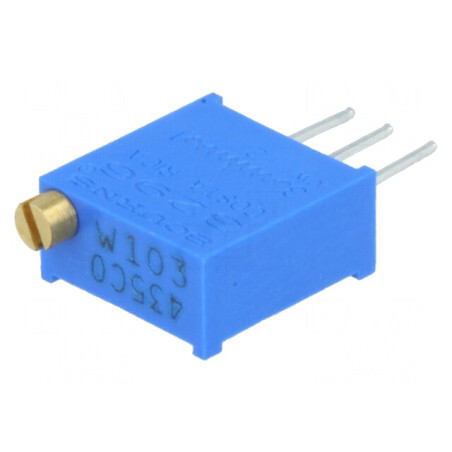 Potentiometru Multitura 10kΩ 500mW THT ±10% | Electronic-mag.ro | Componente Electronice
