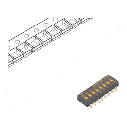 Comutator DIP-SWITCH 8 Secțiuni OFF-ON 24VDC