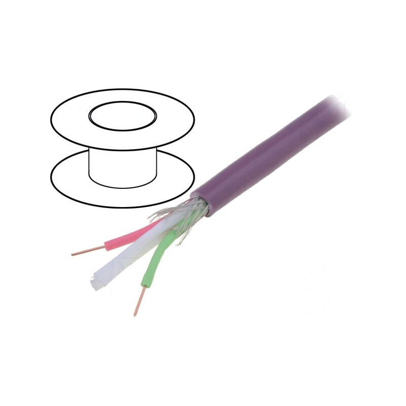 Cablu PROFIBUS 1x2x22AWG Cu PVC Violet 500m | Electronic-mag.ro | Componente Electronice