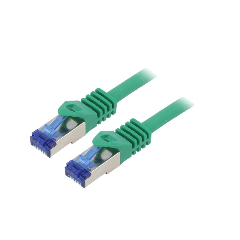 Patch cord S/FTP Cat 6a 0,5m Verde | Electronic-mag.ro | Componente Electronice Patch cord S/FTP Cat 6a 0,5m Verde | Electronic-mag.ro | Componente Electronice