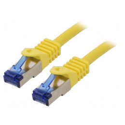 Patch Cord S/FTP Cat6a Galben 0.5m LSZH | Electronic-mag.ro | Componente Electronice
