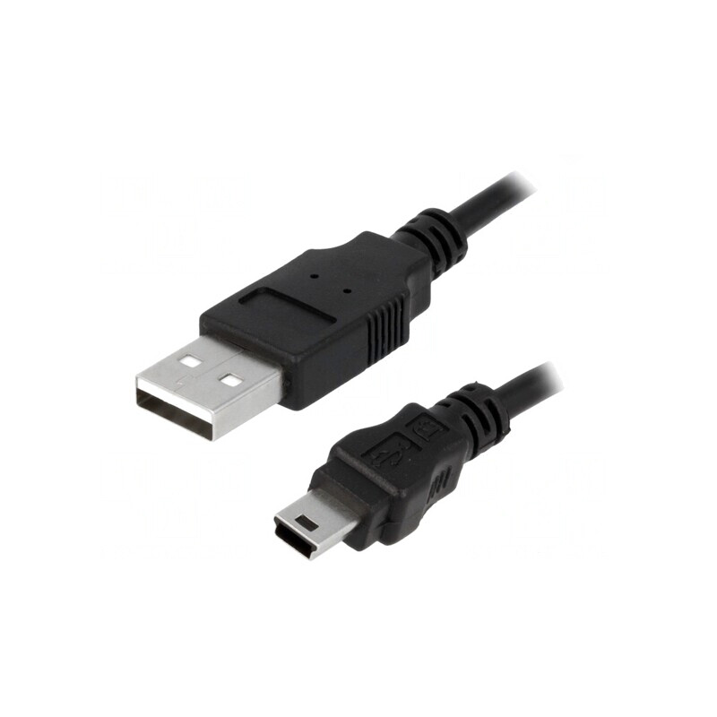 Cablu USB 2.0 A-B Mini 3m Negru | Electronic-mag.ro | Componente Electronice Cablu USB 2.0 A-B Mini 3m Negru | Electronic-mag.ro | Componente Electronice