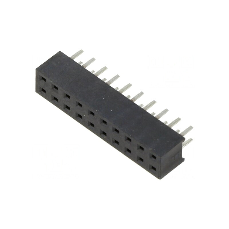 Soclu pini mamă 2mm 20 PIN THT pentru PCB | Electronic-mag.ro | Componente Electronice