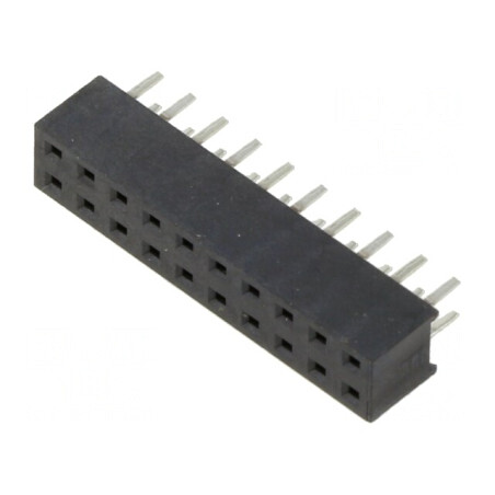 Soclu pini mamă 2mm 20 PIN THT pentru PCB | Electronic-mag.ro | Componente Electronice