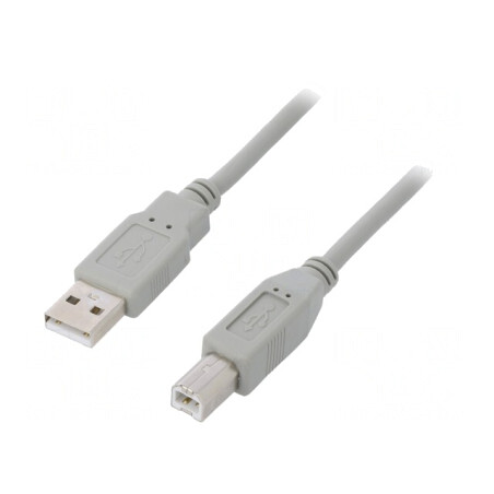 Cablu USB 2.0 A-B 1m Gri | Electronic-mag.ro | Componente Electronice
