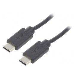 Cablu USB-C 2.0 2.5m Negru | Electronic-mag.ro | Componente Electronice