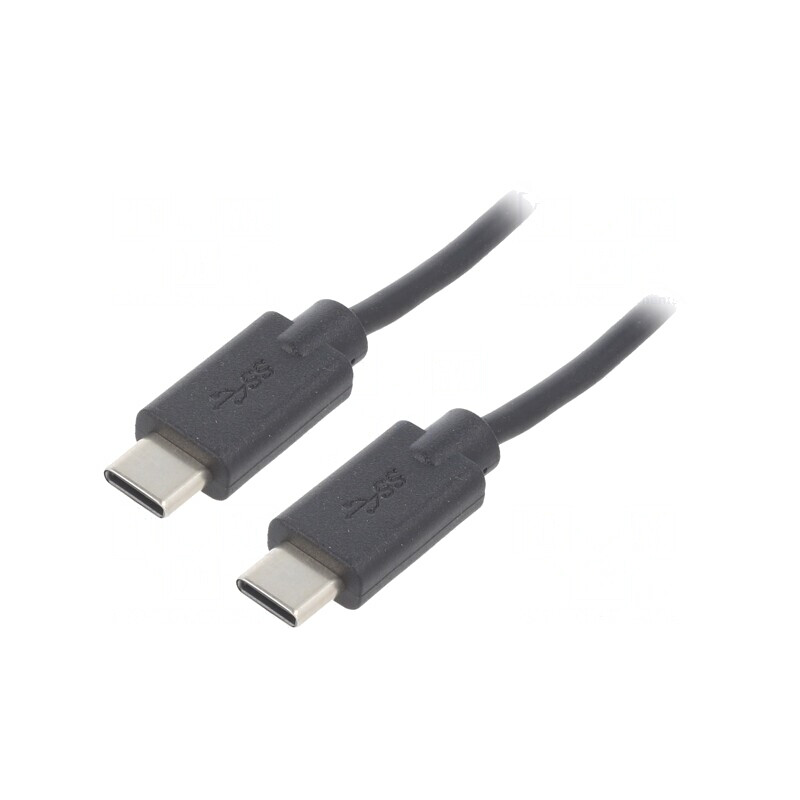 Cablu USB-C 2.0 2.5m Negru | Electronic-mag.ro | Componente Electronice