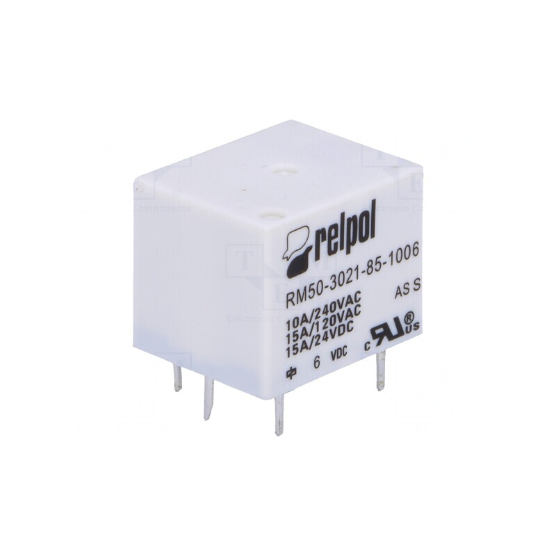 Releu Electromagnetic SPST-NO 6VDC 10A 277VAC | Electronic-mag.ro | Componente Electronice
