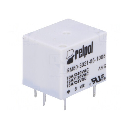 Releu Electromagnetic SPST-NO 6VDC 10A 277VAC | Electronic-mag.ro | Componente Electronice