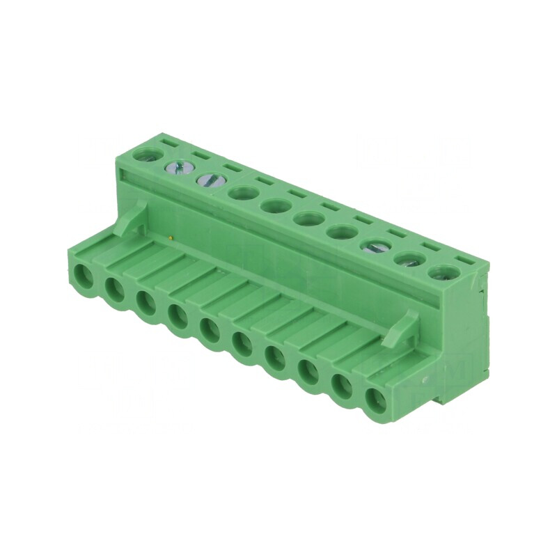 Regletă de conexiuni deconectabilă 10 piste 5mm dreptunghiulară | Electronic-mag.ro | Componente Electronice
