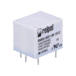 Releu Electromagnetic 12VDC 15A SPST-NO | Electronic-mag.ro | Componente Electronice