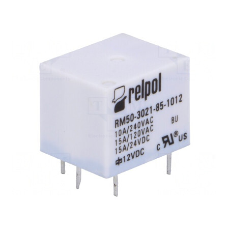 Releu Electromagnetic 12VDC 15A SPST-NO | Electronic-mag.ro | Componente Electronice