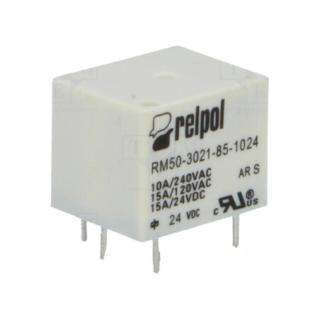 Releu Electromagnetic SPST-NO 24VDC 15A 10A/240VAC | Electronic-mag.ro | Componente Electronice