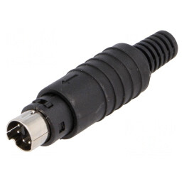 Mufă DIN Mini Tată 6 Pin Lipire Pe Cablu | Electronic-mag.ro | Componente Electronice