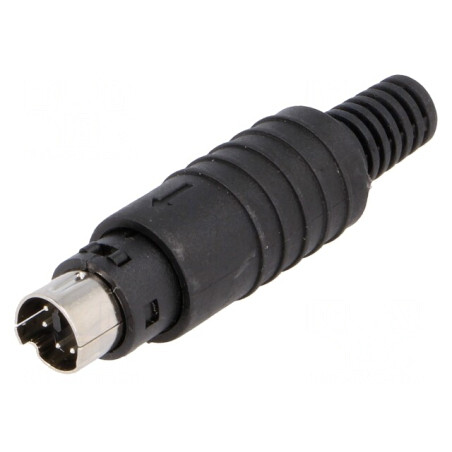 Mufă DIN Mini Tată 6 Pin Lipire Pe Cablu | Electronic-mag.ro | Componente Electronice