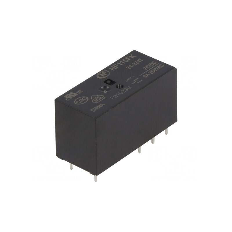 Releu Electromagnetic DPDT 24VDC 8A PCB | Electronic-mag.ro | Componente Electronice