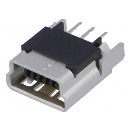 Conector USB B Mini pentru PCB THT 5 PIN | Electronic-mag.ro | Componente Electronice