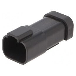 Conector cablu-cablu PX0 4 pini negru