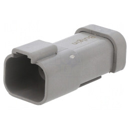 Conector cablu-cablu PX0 tată PIN 4 gri IP68 | Electronic-mag.ro | Componente Electronice