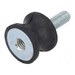 Atenuator de Vibrații M6 20mm Guma 15mm 247N | Electronic-mag.ro | Componente Electronice